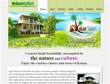 Tablet Screenshot of kokansafari.com